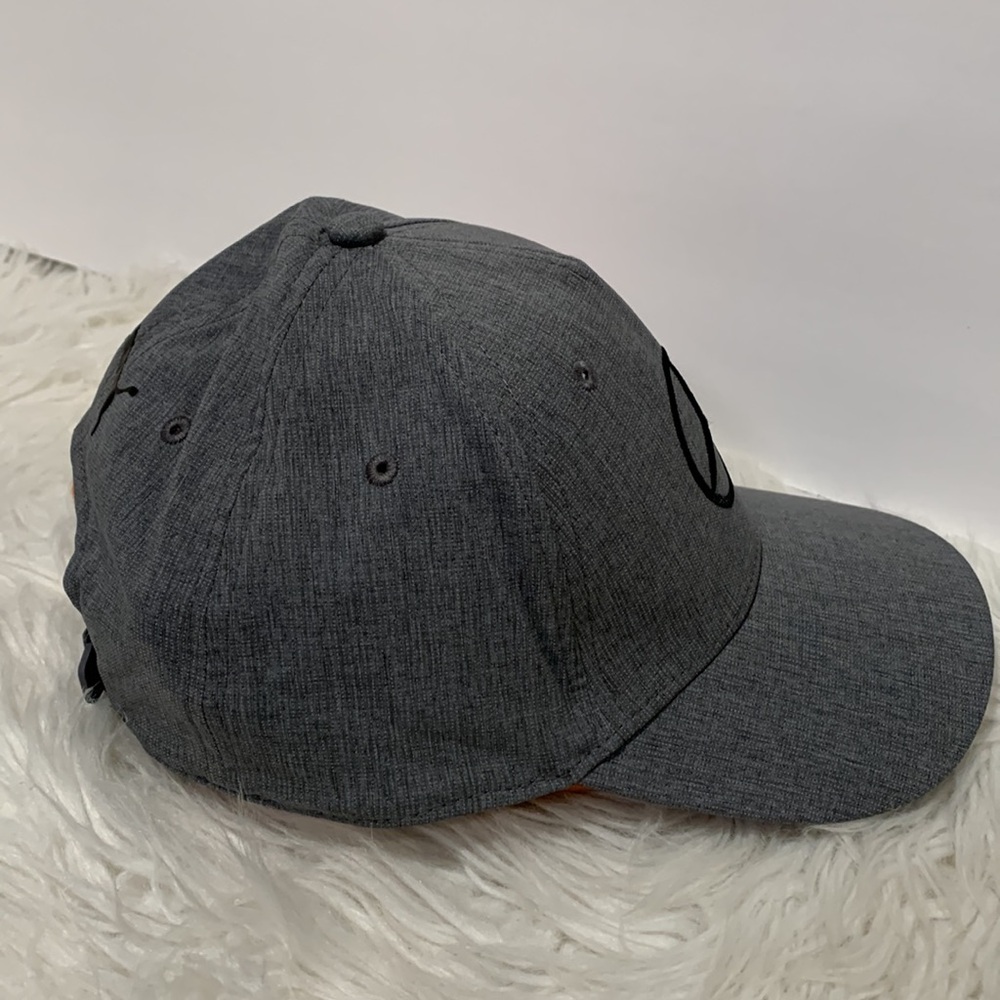 PUMA Gray Hat Black Mercedes Benz Embroidered logo Hat Adjustable Fit Men’s O/S - Picture 3 of 10